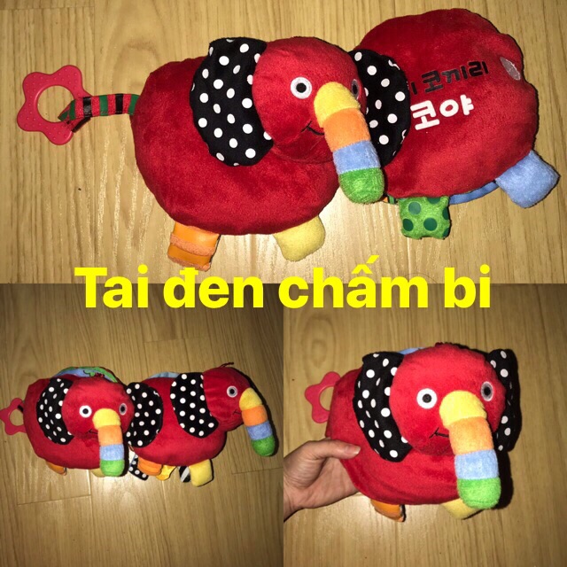 Sách vải hình con voi cho bé