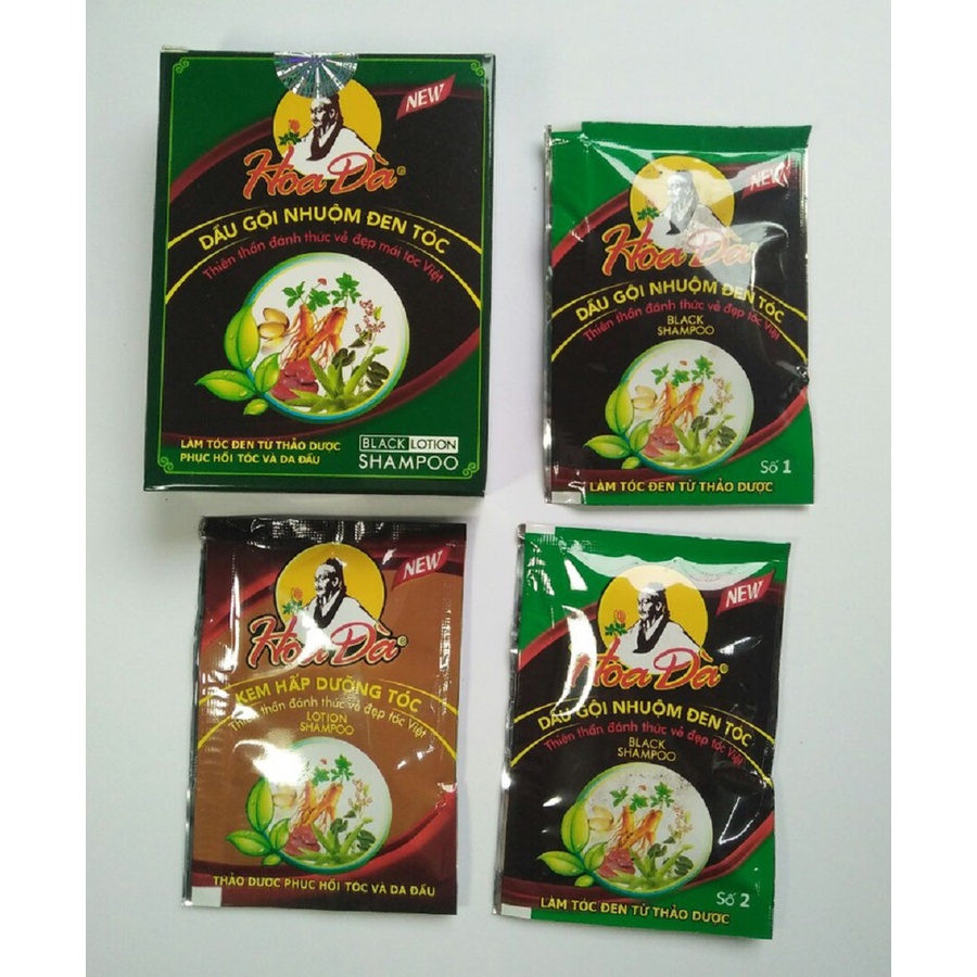 Dầu gội đen tóc thảo dược Hoa Đà  - Gội là đen