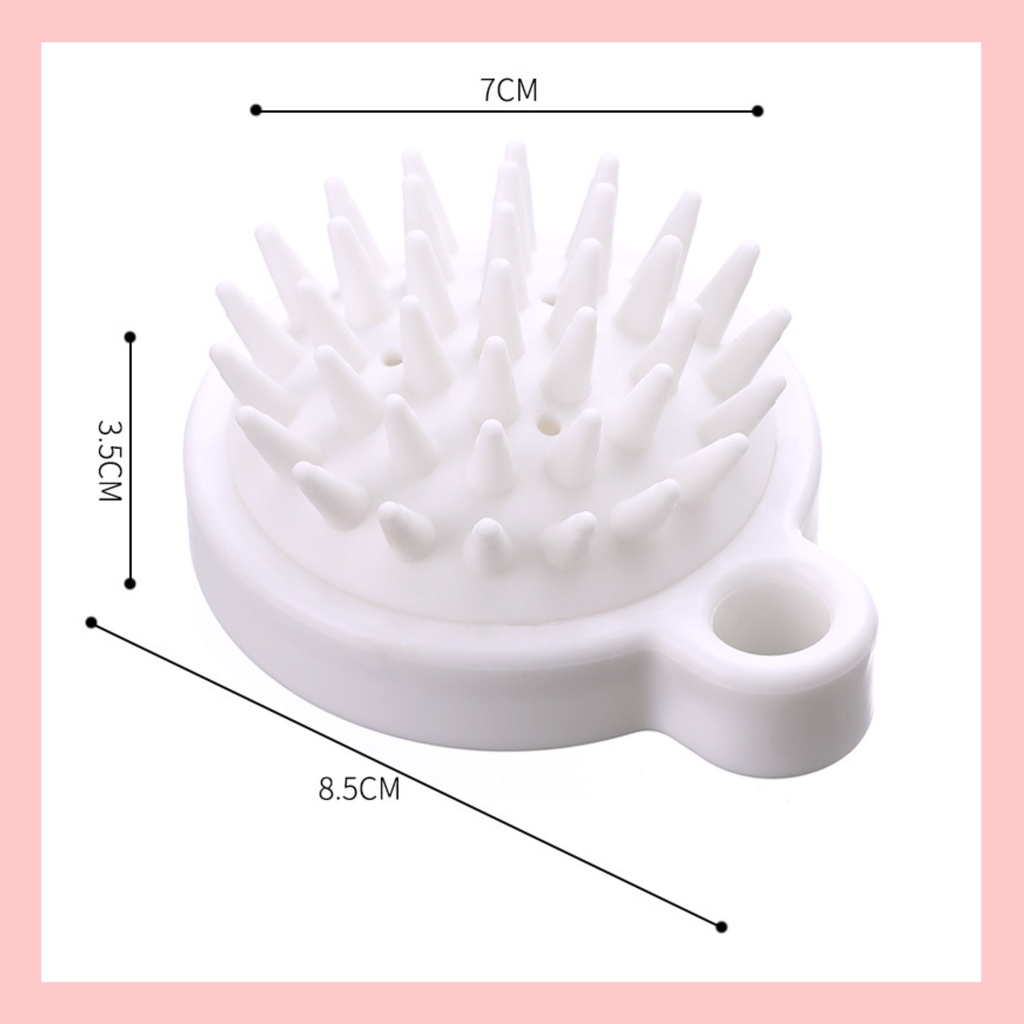 Lược Gội Đầu Silicon Mát Xa Da Đầu Giảm Rụng Kích Thích Mọc Tóc