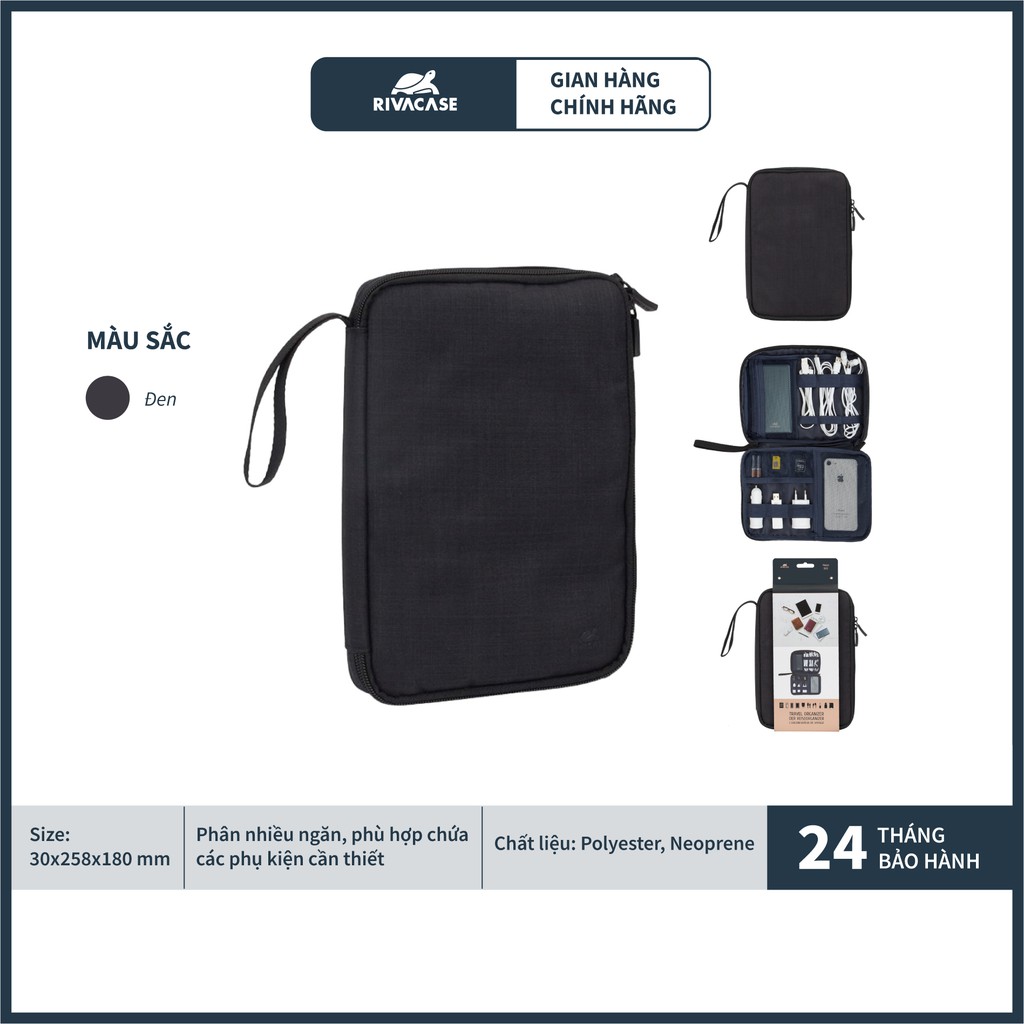 Túi Phụ Kiện RIVACASE 5632 Travel Organizer - Hàng Chính Hãng