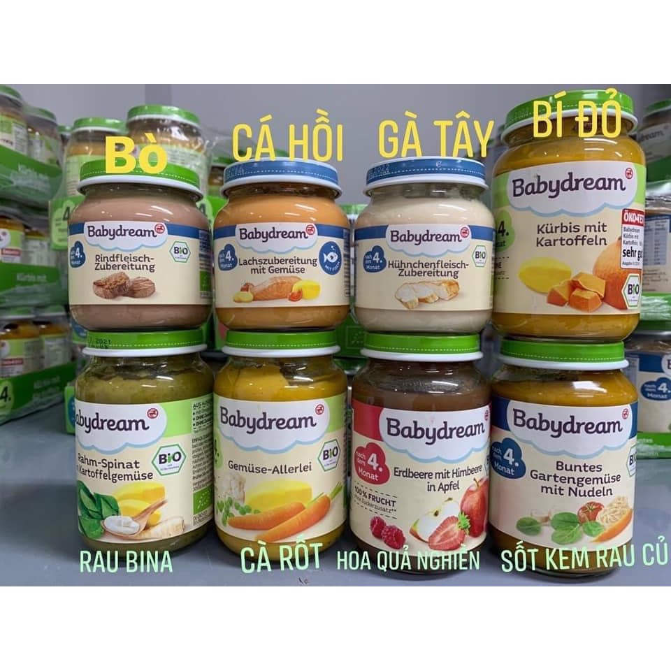 Hũ dinh dưỡng BABY DREAM/ALETE 190g cho bé từ 4 tháng date 2021/2022