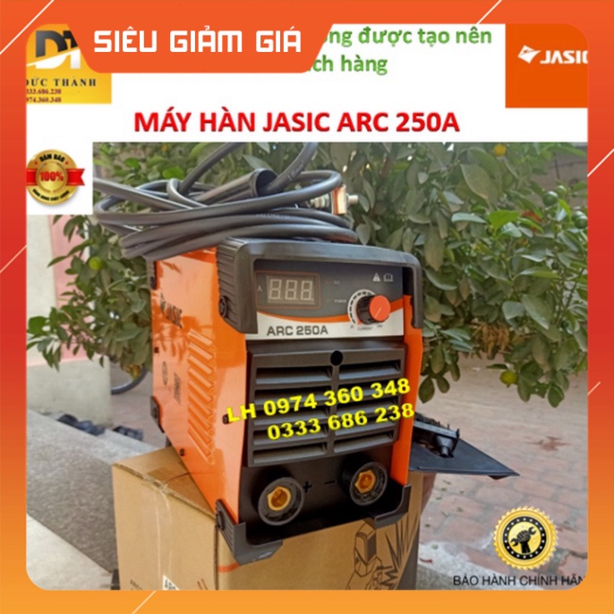Cam kết Chính hãng MÁY HÀN ĐIỆN TỬ JASIC ARC 250A 1 NÚM ĐIỀU CHỈNH.