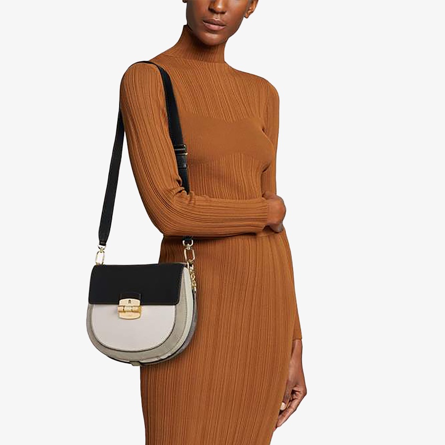 Túi Nữ FURLA Club 2 S Crossbody Vitello St Daino New Suede Vitello Sorrento Colorblock