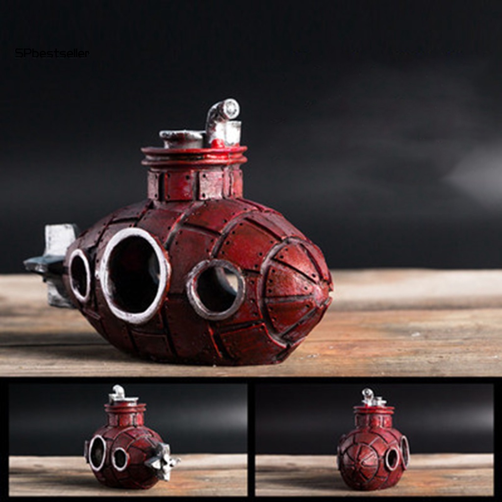 Đồ trang trí tàu ngầm trang trí bể cá 2 màu tùy chọn