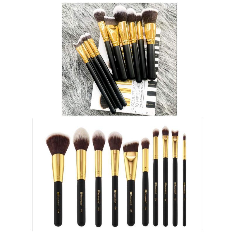 BỘ CỌ TRANG ĐIỂM 10 CÂY BH Cosmetics Sculpt And Blend 2 – 10 Piece Brush Set