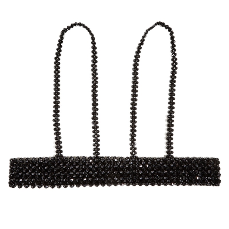 Áo Nịt Ngực Định Hình Eo Màu Đen Phong Cách Punk