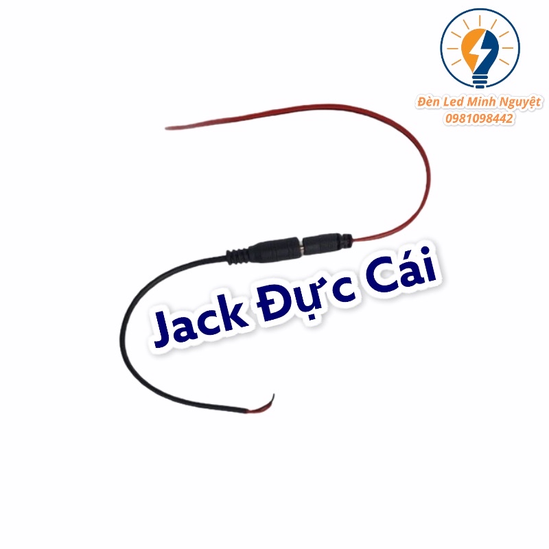 JACK NGUỒN DC ĐỰC -CÁI CÓ DÂY DÙNG CHO ĐÈN LED VÀ CAMERA