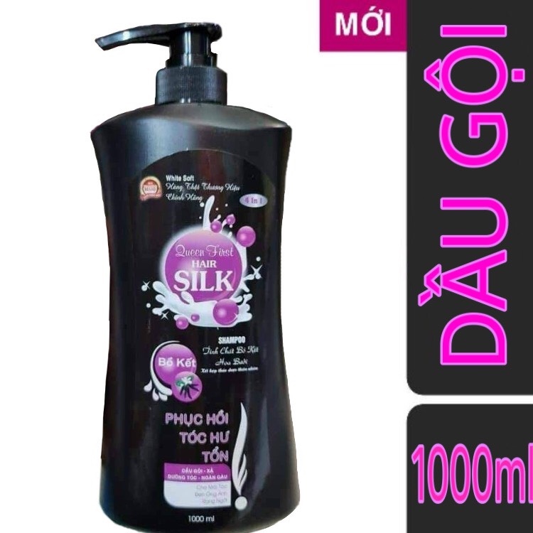 Dầu Gội Silk Bồ Kết Chai 1000ml Bóng Mượt Sạch Gàu
