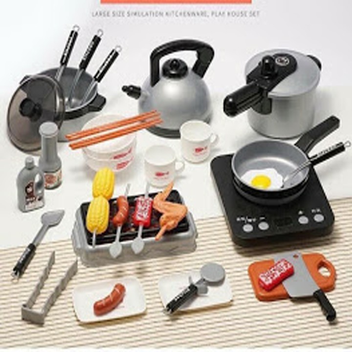 đồ chơi nấu ăn Kitchen set kích thước như thật, bộ đồ chơi nấu ăn