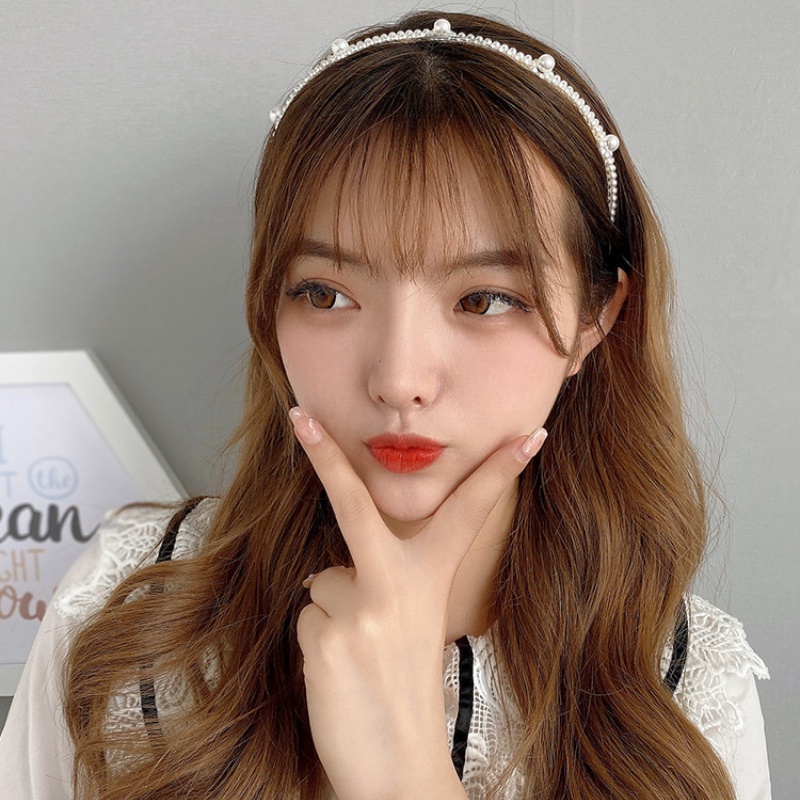 Băng Đô Cài Tóc Đính Ngọc Trai Thời Trang Cho Nữ