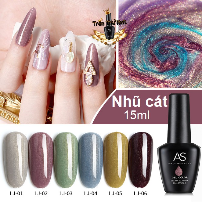 Sơn Gel AS| Mã LJ | Màu Nhũ Cát