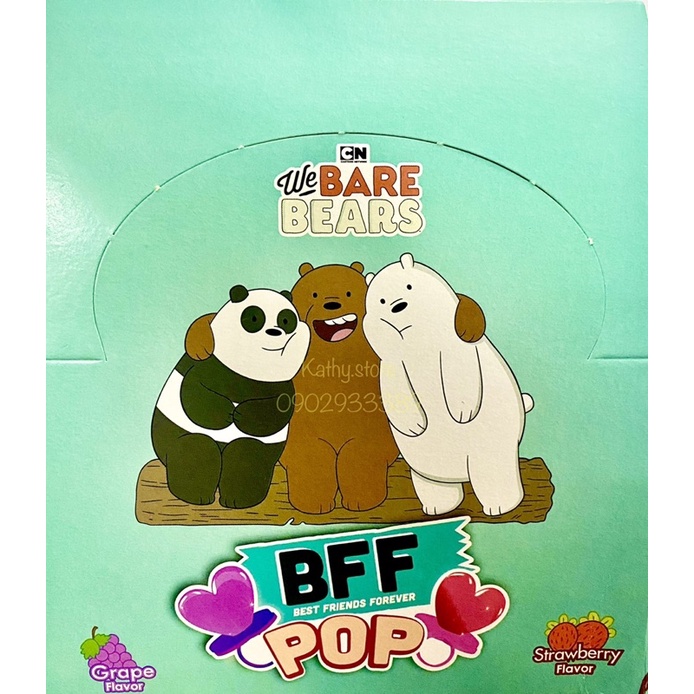 Kẹo nhẫn hình gấu hoặc trái tim BFF pop Thái Lan