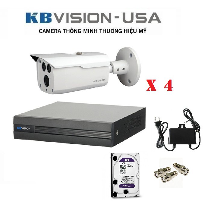 TRỌN BỘ 4 CAMERA KX-2003C4