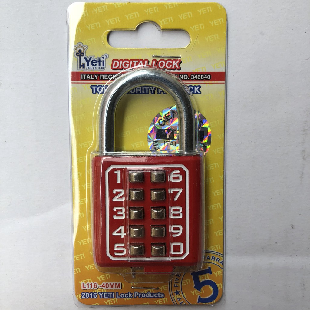 Khóa số Yeti 40mm L116