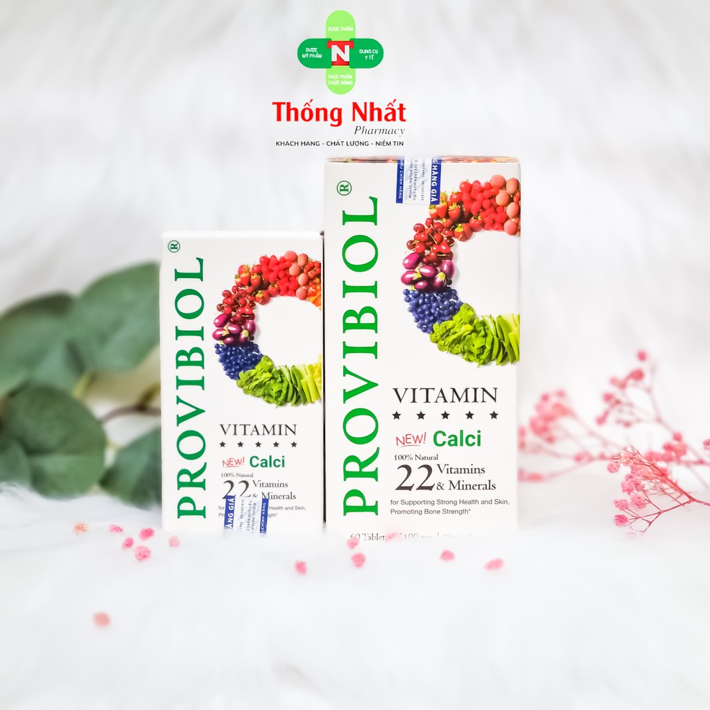 Viên uống bổ sung 22 vitamins khoáng chất tăng đề kháng Provibiol Vitamin 60 viên