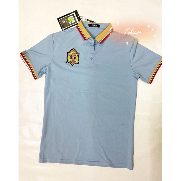 6 mẫu áo thun nam có cổ chất cotton 4 chiều thêu logo siêu xịn