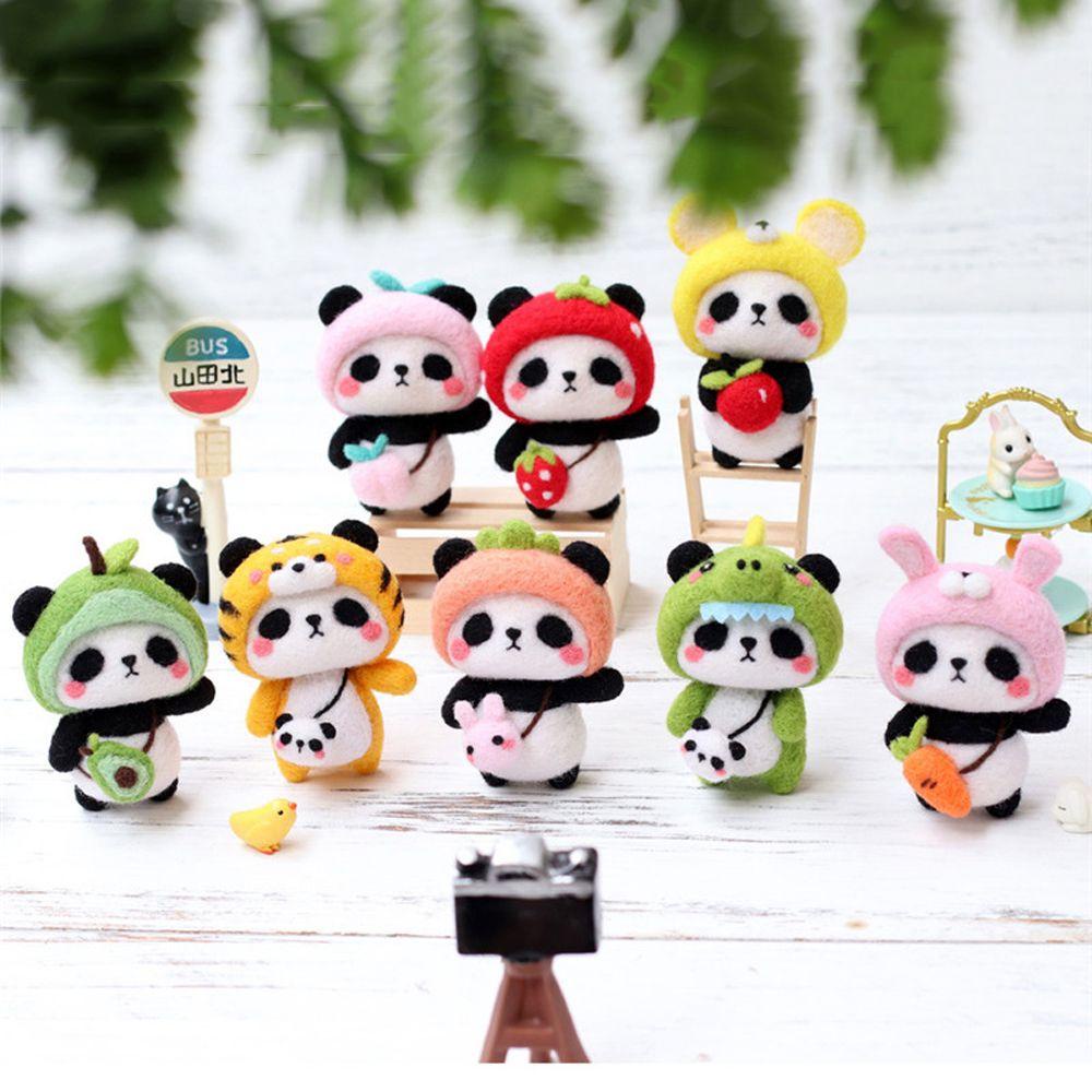 Móc Khóa Hình Búp Bê Hoạt Hình Bằng Len Không Cần Khoan