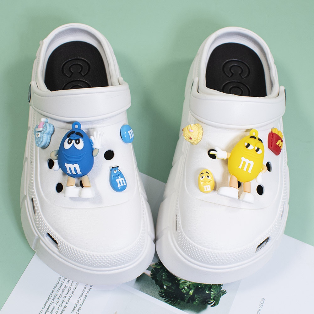Phụ Kiện Trang Trí Giày Crocs Hình Hoạt Hình Dễ Thương DIY