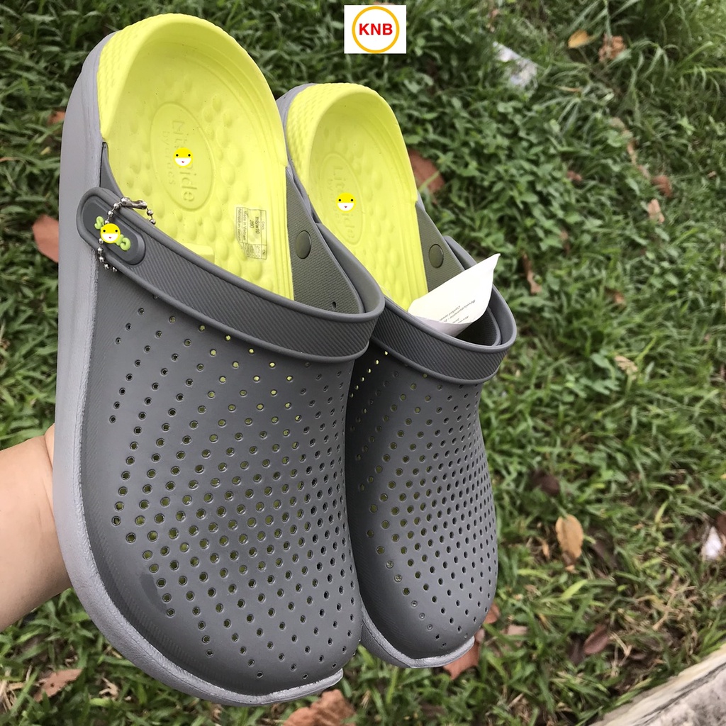 Dép Cross Literide Nam Nữ Nhiều Mầu - FREESHIP + Hàng loại 1 - giày sục sandal Crocs quai ngang bít đầu nam nữ,xịn xò | BigBuy360 - bigbuy360.vn