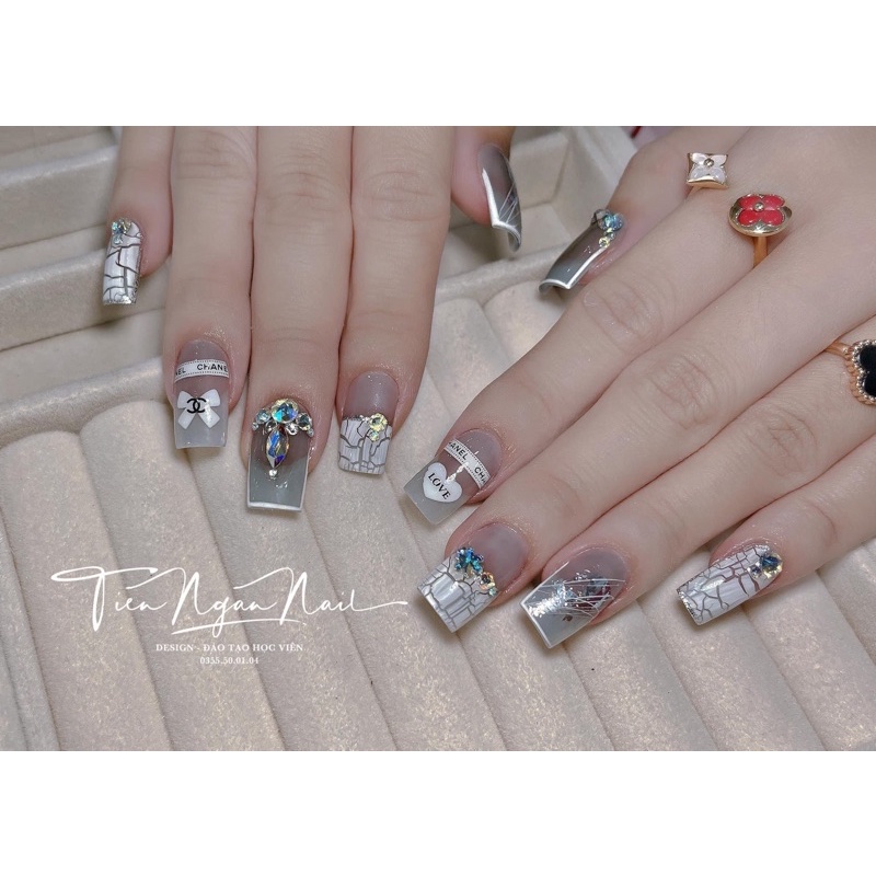 Sơn móng tay gel AS sơn mắt mèo Kim Cương bạc mã JSM 15ml