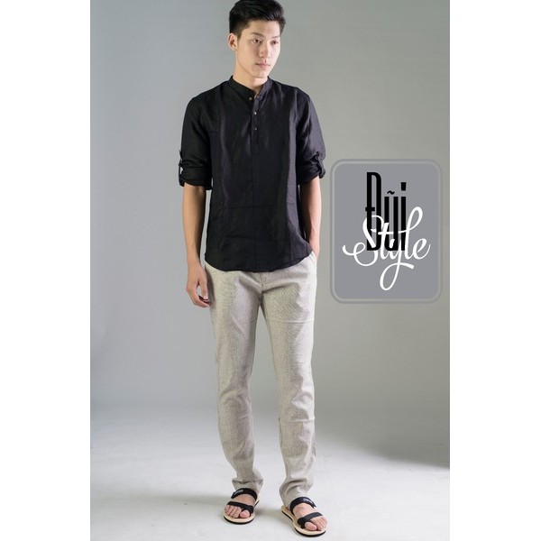 ÁO ĐŨI CỔ TÀU - DÀI TAY - CHUI ĐẦU