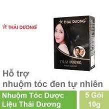 Nhuộm Tóc Dược Liệu Thái Dương Gội Là Đen (Hộp 5 gói)