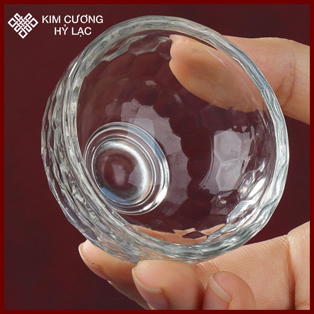 Chén Cúng Nước [Kim Cương Hỷ Lạc] Thủy Tinh 7 Màu