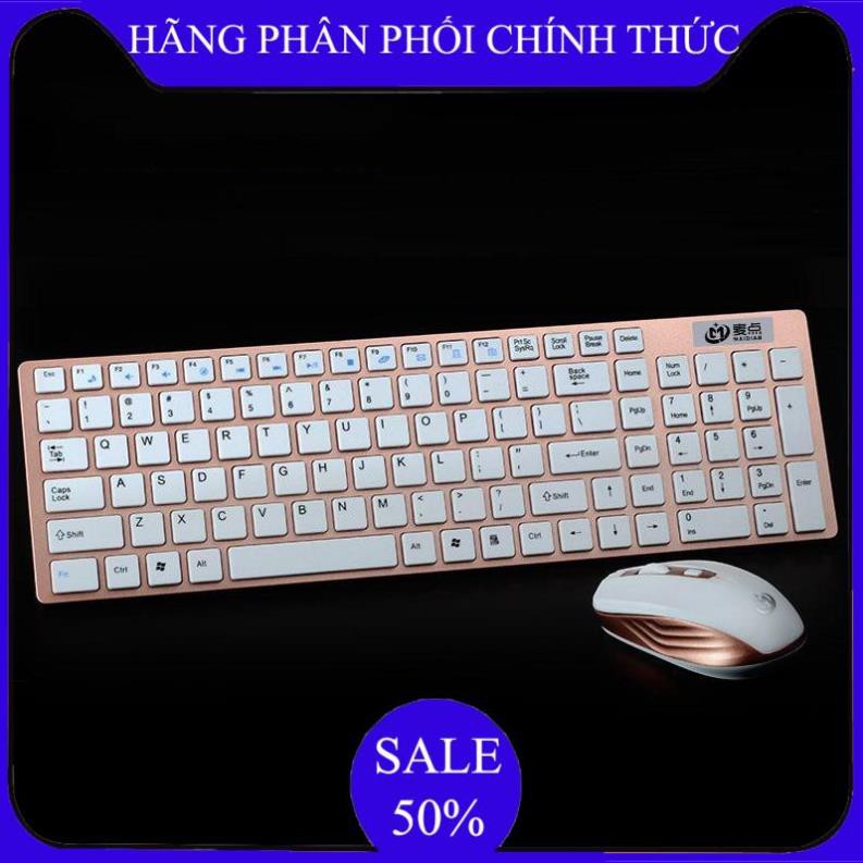 Bàn phím chuột không dây logitech,Bàn phím + chuột máy tính MD -260 chơi game cực thích! - Bảo hành úy tín 1 đổi 1