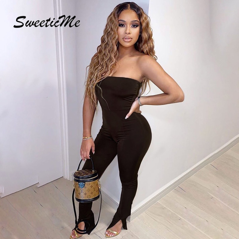 Áo liền quần Trễ Vai Sweeticme 2022