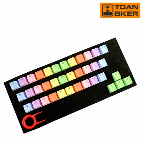 Keycap PBT xuyên led double shot , keycaps rainbow cầu vồng cho bàn phím cơ