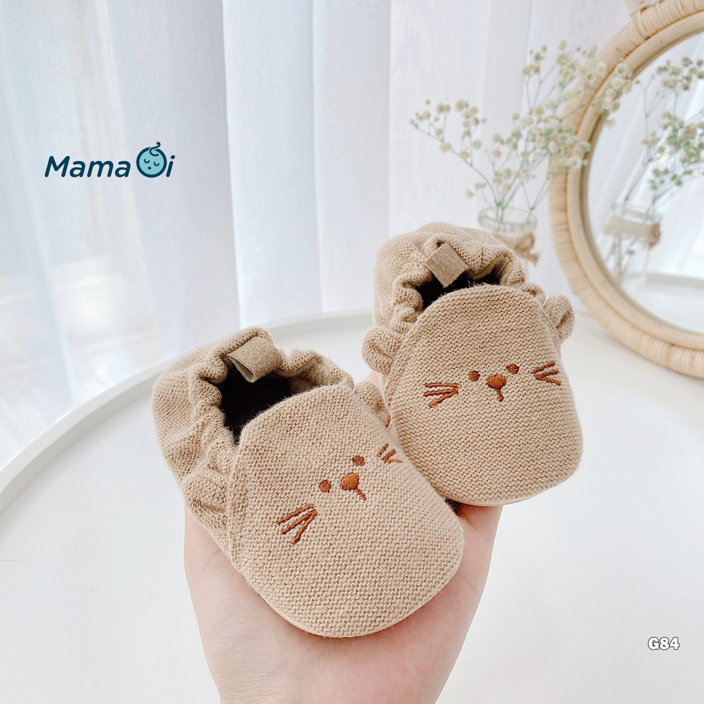 G84 Giày tập đi cho bé giày mọi hình chuột vàng đế vải cho bé tập đi của Mama Ơi - Thời trang cho bé