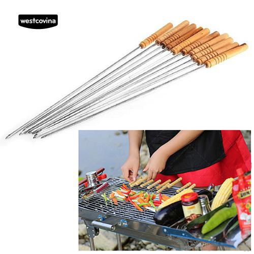 Xiên nướng thịt bằng thép không gỉ cho tiệc BBQ ngoài trời