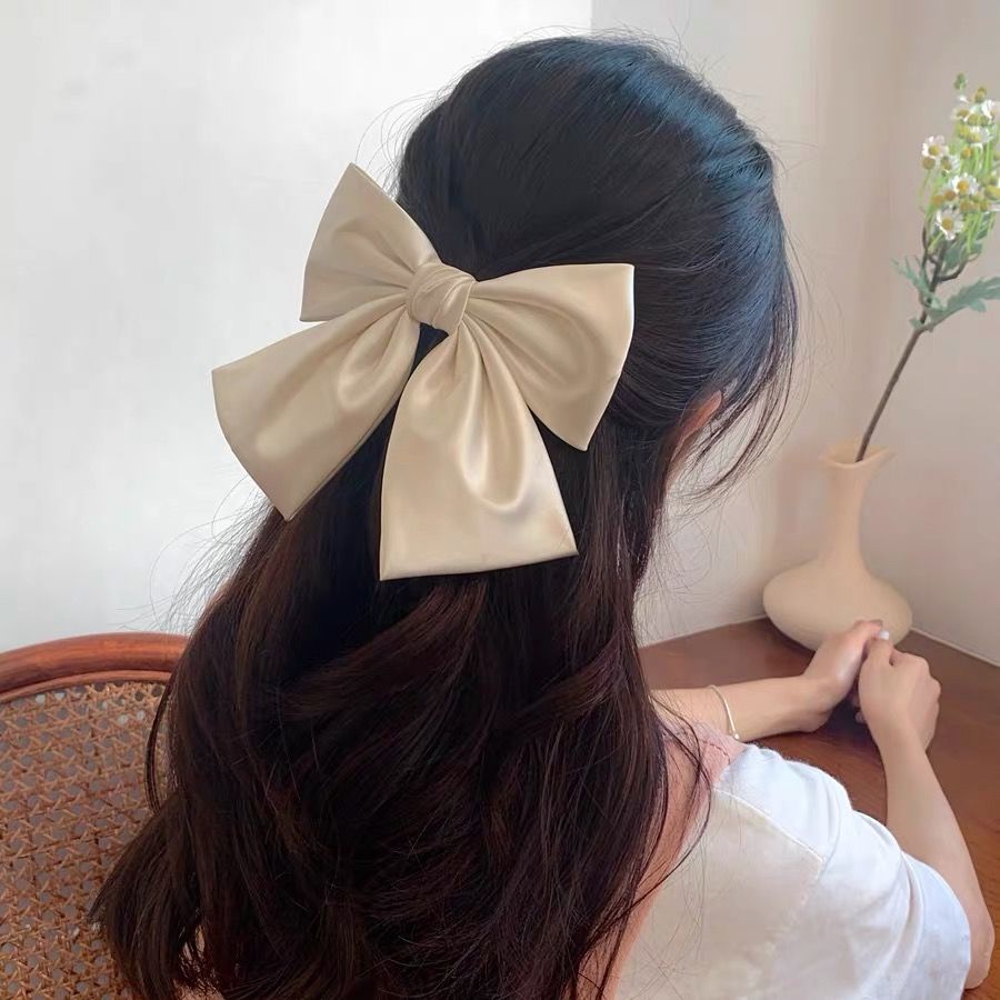 Kẹp Tóc Nơ Satin Hàn Quốc