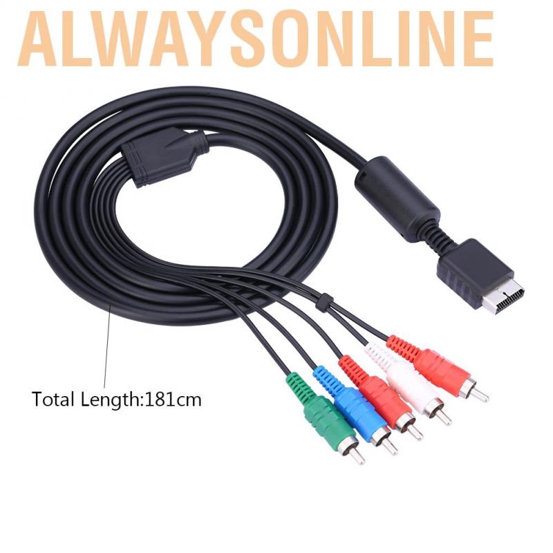 Dây cáp chuyển đổi âm thanh video AV dành cho Sony Playstation PS2 PS3