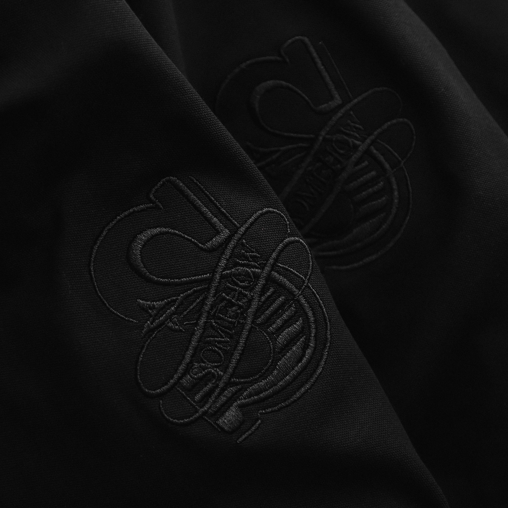 Áo Polo Nam Word Art Black , Chất Vải Cotton 100% Thoải Mái , PL002995 ,SOMEHOW