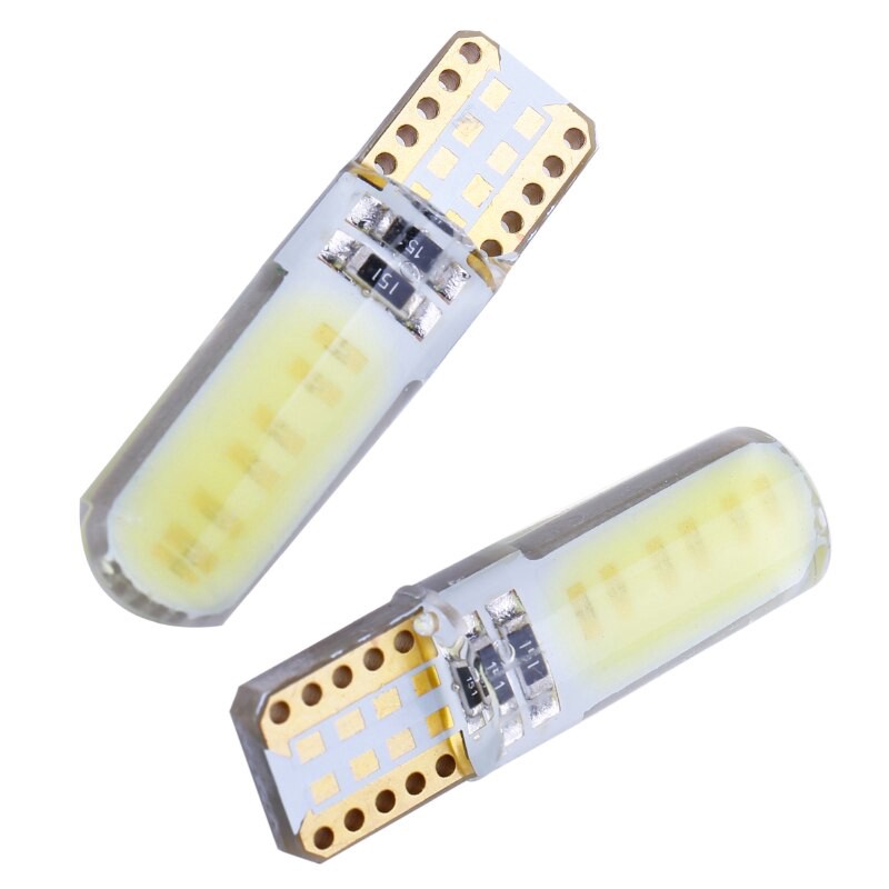 Bộ 10 Bóng Đèn Led T10 Cob W5W 168 194 501 Wy5W Gắn Biển Số/Trần/Cửa Xe Ô Tô