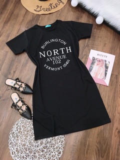 Đầm suông dáng dài xẻ tà NORTH