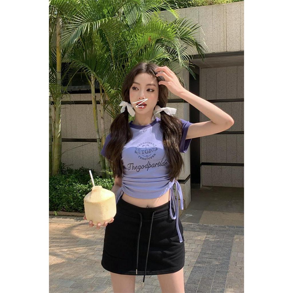 Áo Thun Dây RúT MàU SắC Tương PhảN 61430