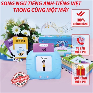 Máy Đọc Thẻ Flashcard Song Ngữ Tiếng Việt-Tiếng Anh 112 Thẻ 224 Từ Khóa,Đồ Chơi Giáo Dục Phát Triển Kỹ Năng Sớm Cho Bé