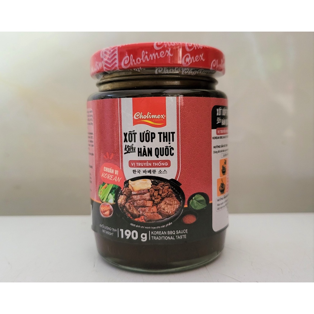 [Lọ 190g – Vị TT] XỐT ƯỚP THỊT KIỂU HÀN QUỐC [VN] CHOLIMEX Korean BBQ Sauce Traditional Taste
