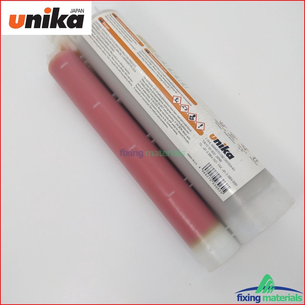 Unika- Hóa chất cấy thép Unika PE-600EX/585EX (Gốc Epoxy, 600ml/585ml, SX tại Anh, đầy đủ chứng chỉ  ETA, ICC)