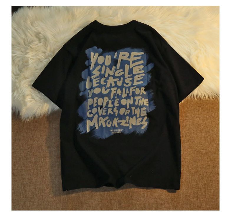 NRVP Áo thun ngắn tay dáng rộng theo phong cách Hàn Quốc 2021 dành cho nữ