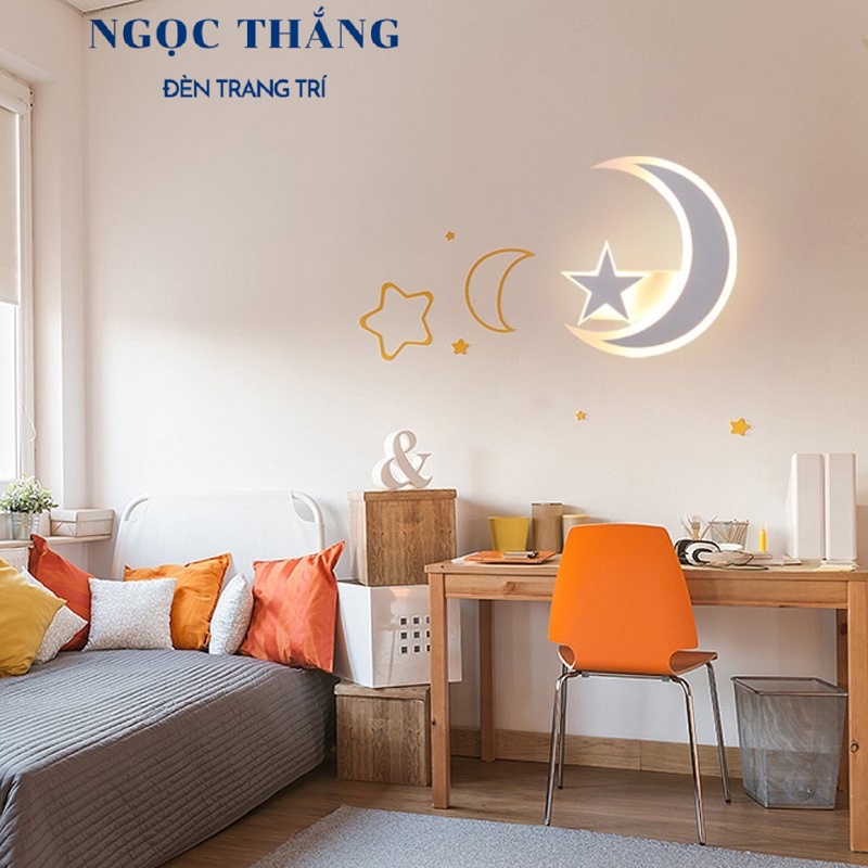 Đèn Led treo tường ốp tường trang trí trong nhà cầu thang Trăng và Sao Led 8W 220V GT311B Ngọc Thắng