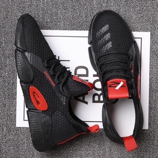 Giày thể thao sneaker nam khoá dây có 3 sọc ở mũi giày 2 màu đen , trắng