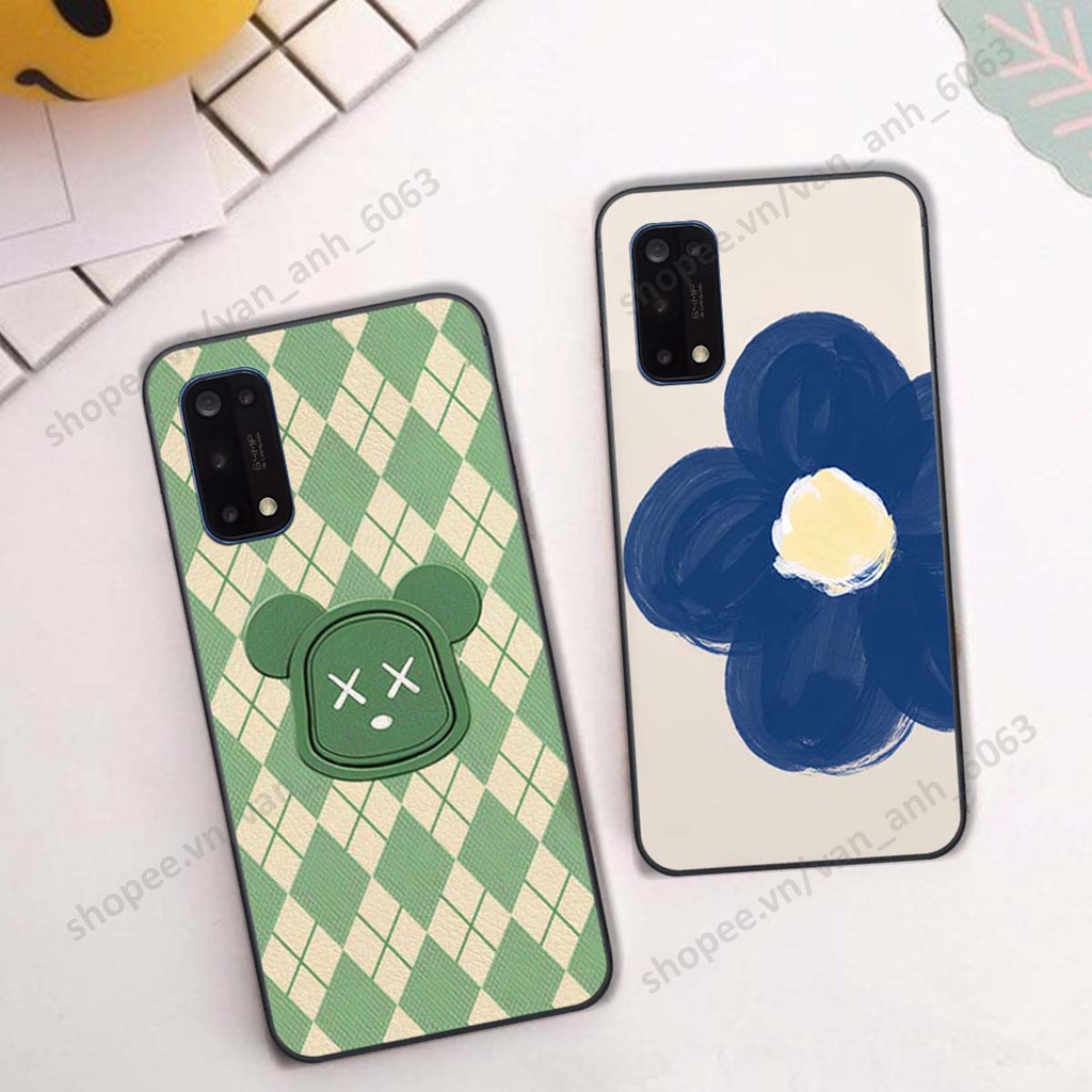 Ốp lưng Realme 7 / 7 Pro in hình hoa, gấu rich bear nghệ thuật, thời trang
