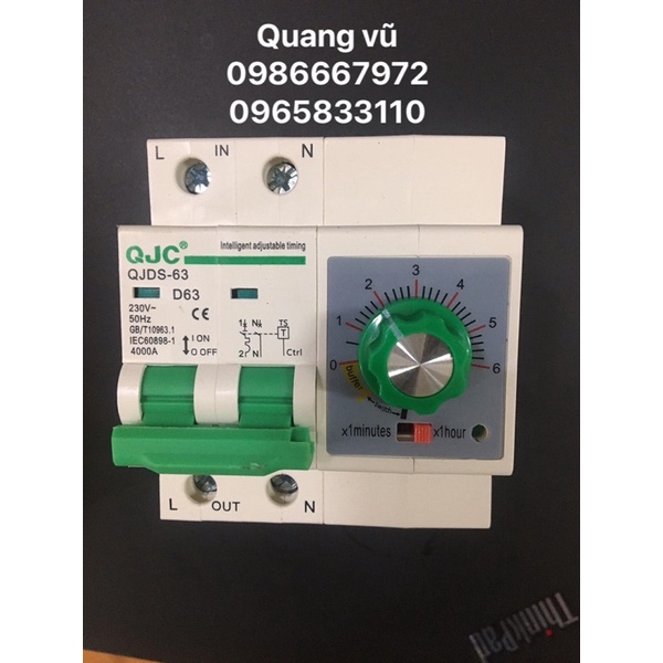 Aptomat hẹn giờ 63a lắp tủ cơm