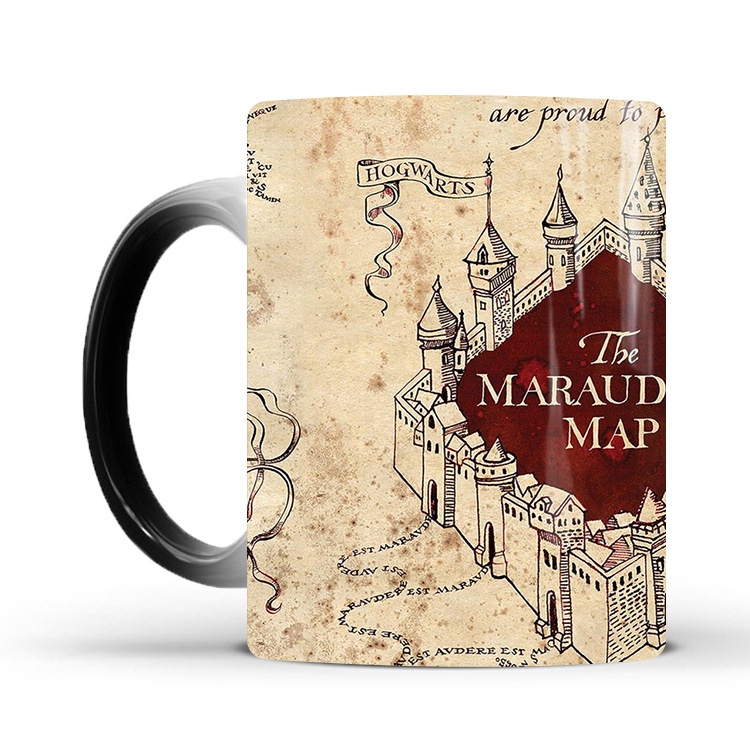Cốc Uống Cà Phê Thay Đổi Màu Sắc Họa Tiết Harry Potter Độc Đáo Cho Trẻ Em
