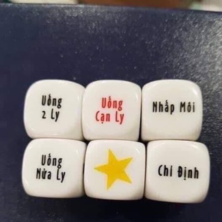 Bộ 6 xí ngầu uống bia ( 1 set / 6 viên)