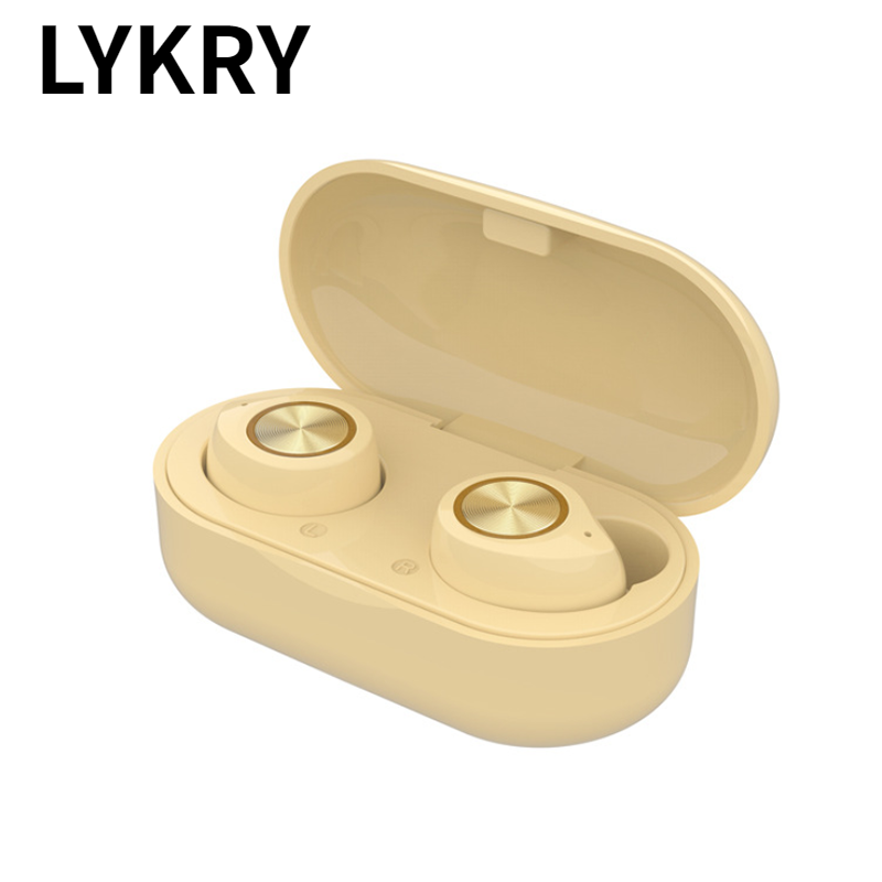 Tai nghe không dây Mini Bluetooth 5.0 Lykry TW60 thể thao có micrô