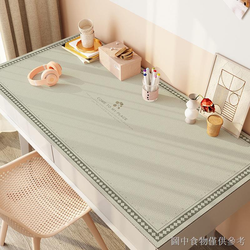 Khăn Trải Bàn Đơn Giản Trang Trí Nội Thất✇✉Tấm Lót Bàn Ăn Bằng Da + Silicon Chống Thấm Nước / Dầu Tiện Dụng Cho Học Sinh